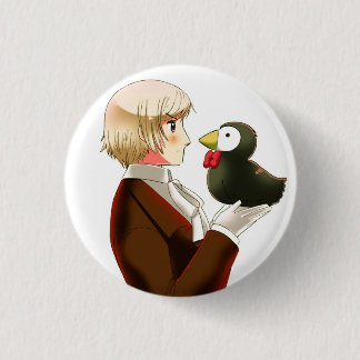 Hetalia Iceland & Mr Puffin Button