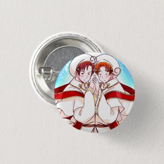 Hetalia Noord- en Zuid-Italië Button (Voorkant /achterkant)