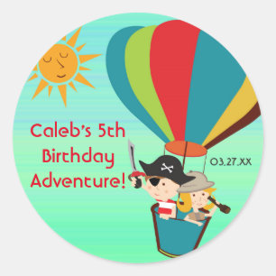 Hetballon Kids Avontuur Vintage Stickers