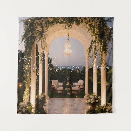 #HetBeginvanAltijdTapijt Wandkleed (Voorkant)