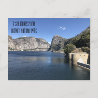 Hetch Hetchy's O'Shaughnessy Dam in Yosemite Briefkaart