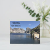 Hetch Hetchy's O'Shaughnessy Dam in Yosemite Briefkaart (Staand voorkant)