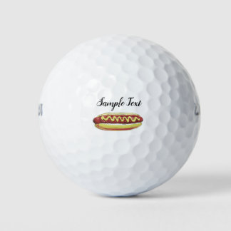 HETDOG FOODIE VECTORONTWERP GOLFBALLEN