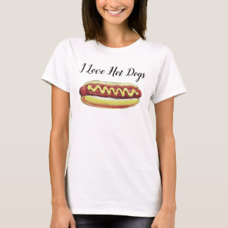 HETDOG VOEDSEL VECTORONTWERP T-SHIRT