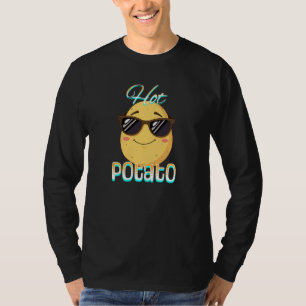 Hete Aardappel Grappige Aardappel Woordgrap T-shirt