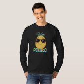 hete aardappel | Grappige aardappelpun T-shirt (Voorkant volledig)
