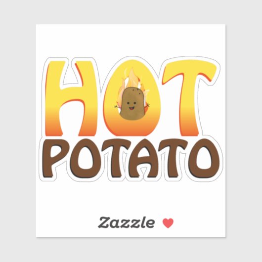 Hete Aardappel Sticker (Vel)
