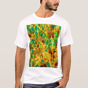 Hete Afrika Woestijn Cactus Planten Prikkende Peer T-shirt