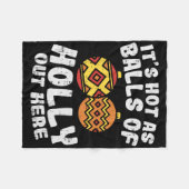 Hete als van Holly Grappige kerst in juli zomer Gi Fleece Deken (Voorkant (Horizontaal))
