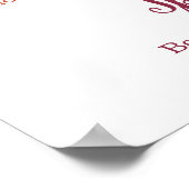 Hete Apple Cider Bar Menu Weddenschap Poster (Hoek)