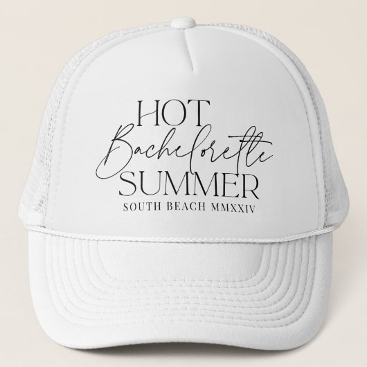 Hete Bachelorette Zomer Aangepaste Bachelorette Fe Trucker Pet (Voorkant)