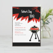 Hete BBQ-grill Kaart (Staand voorkant)