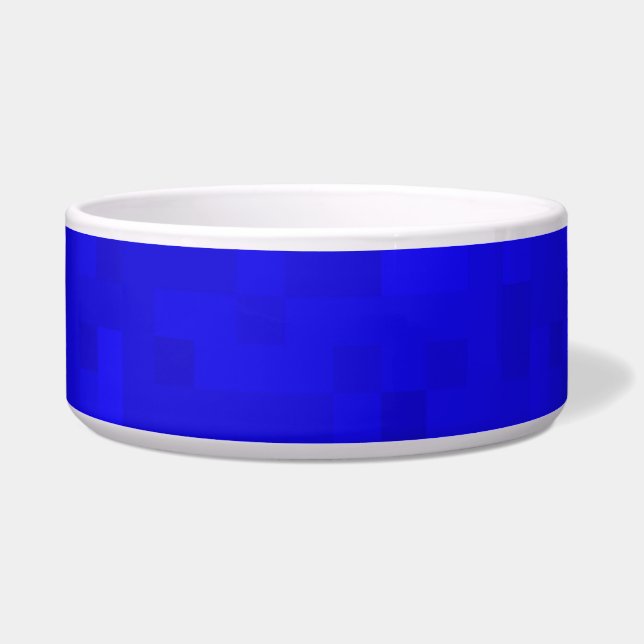 Hete Blauwe Mozaïek Tegels, Voerbakje (Voorkant)