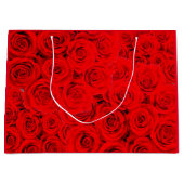 Hete Bloem Rode Rozen Groot Cadeauzakje (Voorkant)