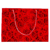 Hete Bloem Rode Rozen Groot Cadeauzakje (Achterkant)