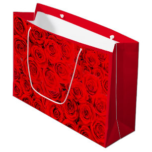 Hete Bloem Rode Rozen Groot Cadeauzakje