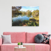 Hete bronnen in de woestijn canvas print (Insitu (Woonkamer))