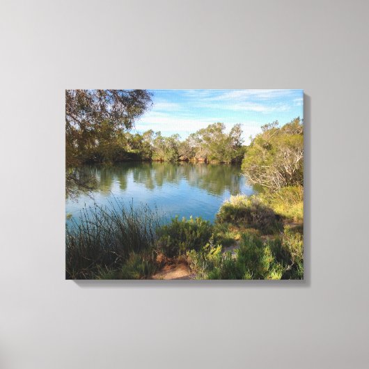 Hete bronnen in de woestijn canvas print (Voorkant)
