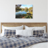 Hete bronnen in de woestijn canvas print (Insitu (Slaapkamer))