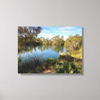 Hete bronnen in de woestijn canvas print