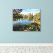 Hete bronnen in de woestijn canvas print (Insitu (Houten vloer))