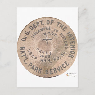 hete bronnen US Dept Of The Interior Cadeaus Kledi Briefkaart