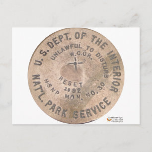 hete bronnen US Dept Of The Interior Cadeaus Kledi Briefkaart