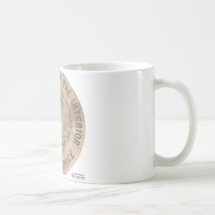 hete bronnen US Dept Of The Interior Cadeaus Kledi Koffiemok