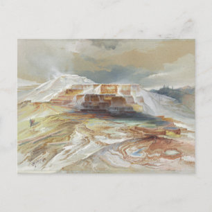 Hete bronnen van Gardiner's River, Yellowstone Briefkaart