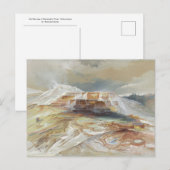 Hete bronnen van Gardiner's River, Yellowstone Briefkaart (Voorkant / Achterkant)
