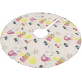 Hete cacao citroen peperkoek waterverf kerstboom rok (Gekanteld)