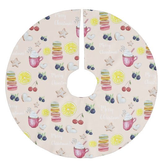 Hete cacao citroen peperkoek waterverf kerstboom rok (Voorkant)