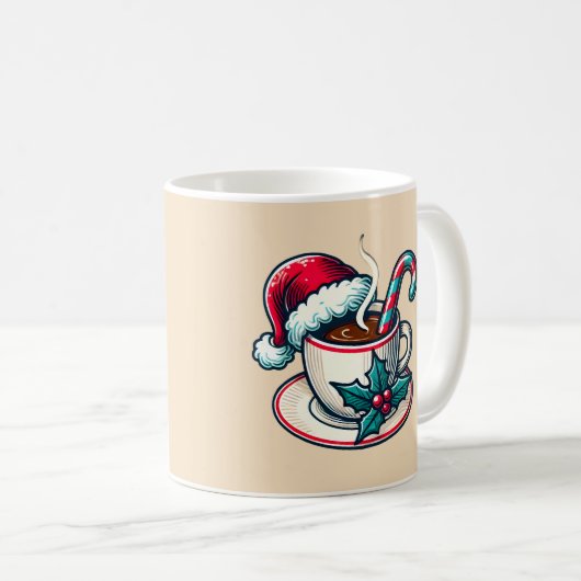 Hete Cacao Cup van Santa Clause Koffiemok (Voorkant rechts)