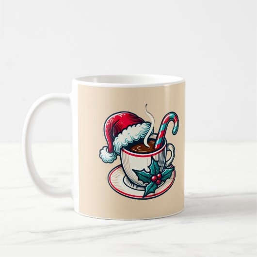 Hete Cacao Cup van Santa Clause Koffiemok (Links)