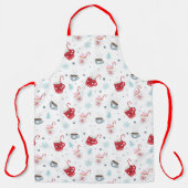 Hete Cacao en Candy Canes Schort (Voorkant)