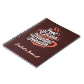 Hete cacao en geestelijke gezondheid Custom Notitieboek (Linkerzijde)