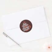 Hete cacao en geestelijke gezondheid Custom Ronde Sticker (Envelop)