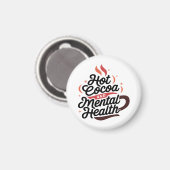 Hete cacao en geestelijke gezondheid magneet (Voorkant / Achterkant)