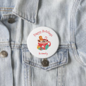 Hete Cacao en Gingerbread Ronde Button 7,6 Cm (In situ)
