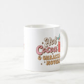 Hete Cacao en Kerstmisfilms Retro Koffiemok (Voorkant rechts)