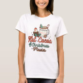 Hete Cacao en Kerstmisfilms Retro T-shirt (Voorkant)