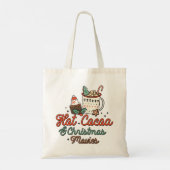 Hete Cacao en Kerstmisfilms Retro Tote Bag (Achterkant)