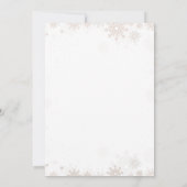 Hete Cacao en Koekjes Winter Baby shower Kaart (Achterkant)