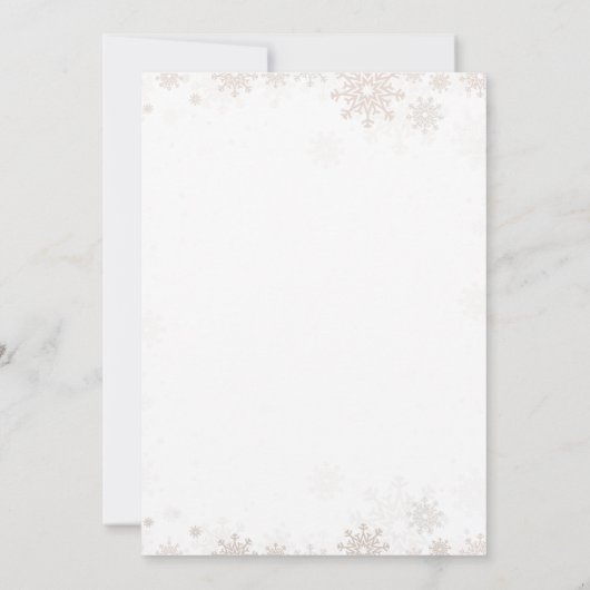 Hete Cacao en Koekjes Winter Baby shower Kaart (Achterkant)