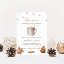 Hete Cacao en Koekjes Winter Baby shower