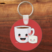 Hete cacao en Marshmallow Sleutelhanger (Voorkant)