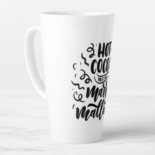 Hete cacao en Marshmallows Latte Mok (Linkerhoek)