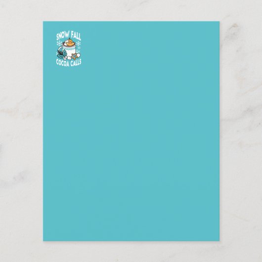 Hete cacao en wintercharme - Snow Herfst Cocoa Cal (Voorkant)