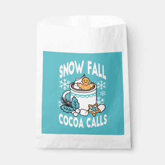 Hete cacao en wintercharme - Snow Herfst Cocoa Cal Bedankzakje (Voorkant)