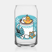 Hete cacao en wintercharme - Snow Herfst Cocoa Cal Blikvorm Glas (Achterkant)